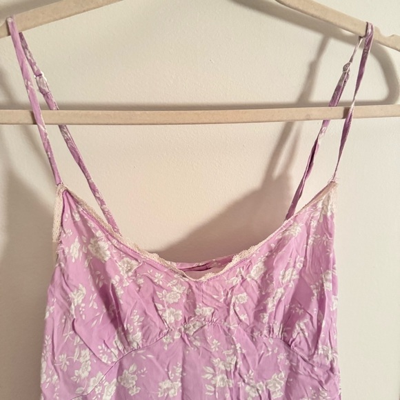 ZARA HOME purple floral lingerie slip dress - Picture 3 of 6